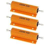 ETOPARS 3 Pièces Résistance 100W 5 Ohm 5% Résistance Boîtier en Aluminium Résistances de Charge Châssis Bobiné Monté Convertisseur Adaptateur Lumière Hyper Flash Décodeur
