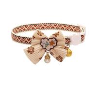 ETOPARS Collier Chat avec Arc, Colliers de Chaton de Perle Mignons de Chats