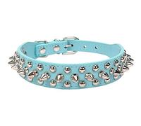ETOPARS Collier pour Chien en Cuir Clouté à Pointes, Collier pour Chat Bullet Nail Rivet