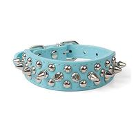 ETOPARS Collier pour Chien en Cuir Clouté à Pointes, Collier pour Chien Bullet Nail Rivet, Collier pour Chiens de Taille Moyenne et Grande Pitbull, Chien Laisse Punk