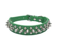 ETOPARS Collier pour Chien en Cuir Clouté à Pointes, Collier pour Chien Bullet Nail Rivet, Collier pour Chiens de Taille Moyenne et Grande Pitbull, Chien Laisse Punk