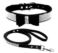 ETOPARS Ensemble de Laisse et Collier en Strass pour Chien - Cristal de Diamant Mignon