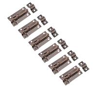 ETOPARS Lot de 6 verrous à glissière en acier inoxydable pour porte de salle de bain avec vis de montage