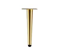 ETOPARS Meubles jambes droite conique pied en métal remplacement cabinet vanité canapé chaise banc,ensemble de 2(Or,35cm)