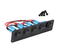 ETOPARS Panneau de Commutateur à Bascule Étanche Point Rond Bleu 12V 24V 3Pin on Off Universel Bateau Voiture Interrupteur à Bascule