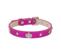 ETOPARS PU Couronne Strass Collier pour Chiots, Colliers de Chiens à Rivet