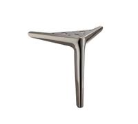 ETOPARS Remplacement de meubles pieds triangle en métal armoire vanité canapé chaise banc,pack de 2(Gun Black,25cm)