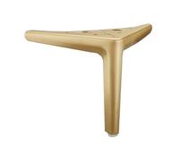 ETOPARS Remplacement de meubles pieds triangle en métal armoire vanité canapé chaise banc,pack de 2(Brushed Golden,25cm)