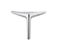 ETOPARS Remplacement de meubles pieds triangle en métal armoire vanité canapé chaise banc,pack de 2(Silvery,10cm)