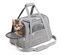 ETOPARS Sac de Transport Pliable pour Chien, Sac de Voyage pour Chien avec Fenêtre en Filet, Sac pour Chien Léger et Respirant, Sac de Transport d'aviation Portable pour Chien dans Les 10 kg