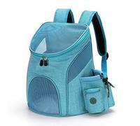 ETOPARS Sac de Transport pour Chien, Sac à Dos de Transport, Sac à Dos pour Chien, Transport Sac à Dos pour Animaux de Compagnie pour Marche randonnée vélo Support jusqu'à 3 kg (S, Bleu)