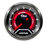 ETOPARS Universelle Voiture Jauge de Air Carburant Rapport 2 Pouces 52mm Air/Carburant Jauge Air Fuel Ratio Pointeur Manometre Blanc Lumière Indicateur Instruments Fumée 20:1-10:1