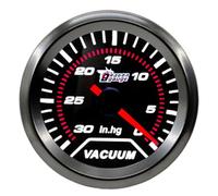 ETOPARS Universelle Voiture Jauge de Vide 2 Pouces 52mm Jauge d'aspirateur de Voiture Boost Vacuum Pointeur Manometre Blanc Lumière Indicateur Instruments Fumée Automobile