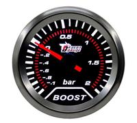 ETOPARS Universelle Voiture Turbo Suralimentation Jauge 2 Pouces 52mm Turbo Boost Jauge -1 to 2 Bar Turbo Pression Pointeur Manometre Blanc Lumière Indicateur Instruments Fumée