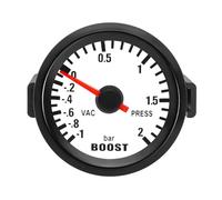 ETOPARS Universelle Voiture Turbo Suralimentation Jauge 2 Pouces 52mm Turbo Boost Jauge Véhicule Bar Turbo Pression Pointeur Manometre Bleu Lumière Indicateur Turbo Instruments