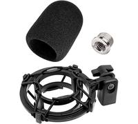 Etour AT2020 Support antichoc pour microphone avec filtre anti-pop [conçu sur mesure pour micro audio technica] Support de suspension anti-vibration compatible avec AT2020USB+ AT2035 ATR2050 AT3035