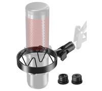 Etour [Conçu sur mesure pour HyperX Quadcast Shock Mount ] Support de microphone Adaptateur de support de microphone avec adaptateur à vis de 1,6 cm, 3/8", 1/4" avec support de microphone et perche