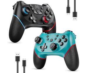 Etpark Manette Switch 2PCS, Manette Switch Sans Fil Compatible avec Switch/Switch 2/Switc.h Lite/OLED, Manett.e Switch Pro avec Hall Joysticks/Turbo/6 Axis Gyro/Dual Vibration