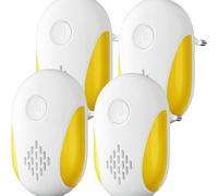 Etpark Répulsif Ultrason Souris et Rats 4 Pack,Puissant Ultrasonique Contre Les Nuisibles for Anti Mouse Rats Rongeurs Araignée and Other Pests Efectively(Jaune)