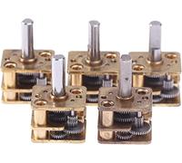 ETPBRIMSF Bouton d'interrupteur d'alimentation 5pcs / Définissez Tous Les réducteurs de réducteur Vitesse métallique N20 réduction la boîte Vitesses DIY Moteur à engrenage