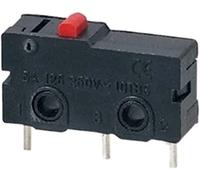 ETPBRIMSF Micro interrupteurs 5pcs Mini Micro-finm Interrupteur Pas de nc 3 Épingles PCB Terminaux SPDT 5A 125V 250V 2 Microswitchs à Arc Rouleaux 9 mm Microswitches(PCB Without Lever)