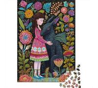Étrange créature et Petite fillePuzzles 1000 Pièces pour Adultes, Jeux ÉduChatifs