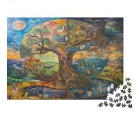 étrange Gros Arbre Puzzle 1000 Pièces Adulte avec Emboîtement Parfait, Jeu De Puzzle Jeu De Famille Amusant Et Stimulant pour Se Détendre Après Le Travail, Idée Cadeau Original 52x38cm/1000pcs
