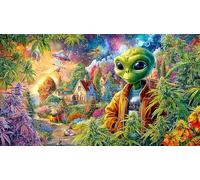 étranger Puzzle 1000 pièces en Papier recyclé - Cadeau Amusant pour la Maison Jeu Familial Stimulant pour Adultes 38x52/1000pcs