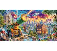 étranger Puzzle 1000 Pièces pour Adultes - en Carton Recyclé - Décoration 75x50cm/1000pcs