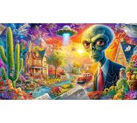 étranger Puzzle 1000 Pièces pour Adultes - en Carton Recyclé - Décoration 75x50cm/1000pcs