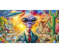 étranger Puzzle pour Adultes: 1000 Pièces en Carton Recyclé pour la Décoration 38x26cm/1000pcs