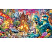 étranger Puzzle pour Adultes: 1000 Pièces en Carton Recyclé pour la Décoration 38x52cm/1000pcs