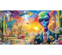 étranger Puzzle pour Adultes: 1000 Pièces en Carton Recyclé pour la Décoration 75x50cm/1000pcs