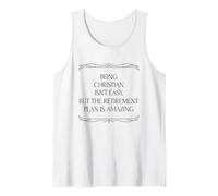 Être chrétien n'est Pas Facile Religieux Christ Foi Retraite Débardeur