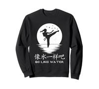 Etre comme de l'eau Symboles Chinois Calligraphie Hanzi Sweatshirt