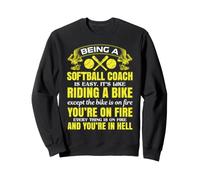 Être entraîneur de Softball, C'est Facile, drôle, entraîneur de Softball, père Sweatshirt
