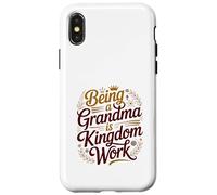 Être Grand-mère, C'est l'œuvre du Royaume, la Grand-mère, la Famille, chrétienne Coque pour iPhone X/XS