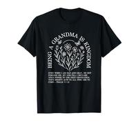 être Grand-mère est l'œuvre du Royaume Christian Grandma Floral T-Shirt