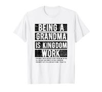 être Grand-mère est Une œuvre du Royaume Christian Jesus Fête des Mères T-Shirt