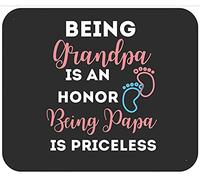 Être Grand-Père Est Un Honneur. Être Papa, Ça n'a Pas De Prix. Papa Mouse Pad Portable Tapis Souris Antidérapante Tapis De Souris pour Jeux Maison Ordinateur 25X30Cm