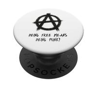Être Libre Signifie être Punk!, Punks, Punk-Rock, Anarchie PopSockets PopGrip Adhésif