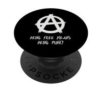 Être Libre Signifie être Punk!, Punks, Punk-Rock, Anarchie PopSockets PopGrip Adhésif