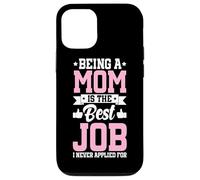 Être Maman est Le Meilleur Travail Amusant pour Une mère, Un Parent, Une fête des mères Coque pour iPhone 12/12 Pro