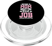 Être Maman est Le Meilleur Travail Amusant pour Une mère, Un Parent, Une fête des mères PopSockets PopGrip pour MagSafe