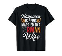 Être marié à Un Mari Allemand, épouse, Drapeau de l'Allemagne T-Shirt Graphique avec Valeur