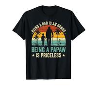 Être Papa est Un Honneur Être Une Papaw est Inestimable T-Shirt Graphique avec Valeur