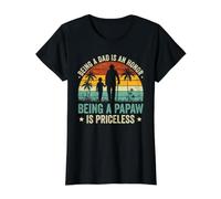 Être Papa est Un Honneur Être Une Papaw est Inestimable T-Shirt Graphique avec Valeur