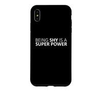 Être timide est Une Sensibilisation à la Super Puissance introvertie Anti-Bully Coque pour iPhone XS Max