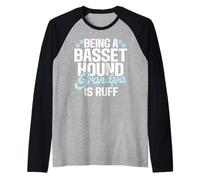Être Un Grand-père Basset Hound, C'est ruff Basset Hound Manche Raglan