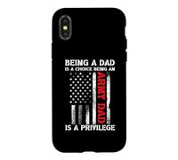 Être Un Papa est Un Choix Être Un Papa de l'armée est Un privilège US Coque pour iPhone X/XS